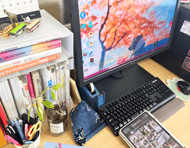 デスクのようす